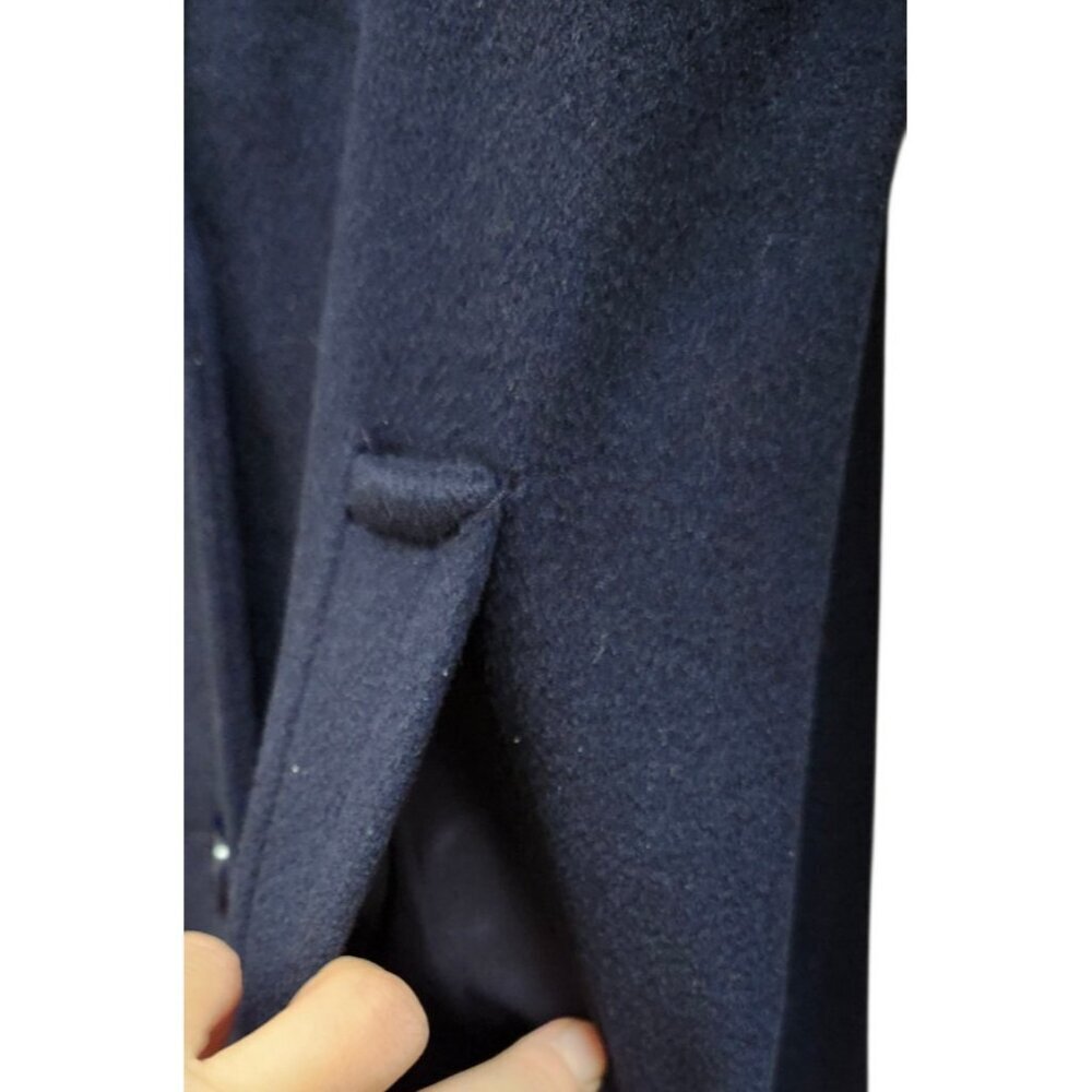 Forecaster of Boston Wool Coat Women Size 6 Navy Long Peacoat Double Breasted - Picture 6 of 16